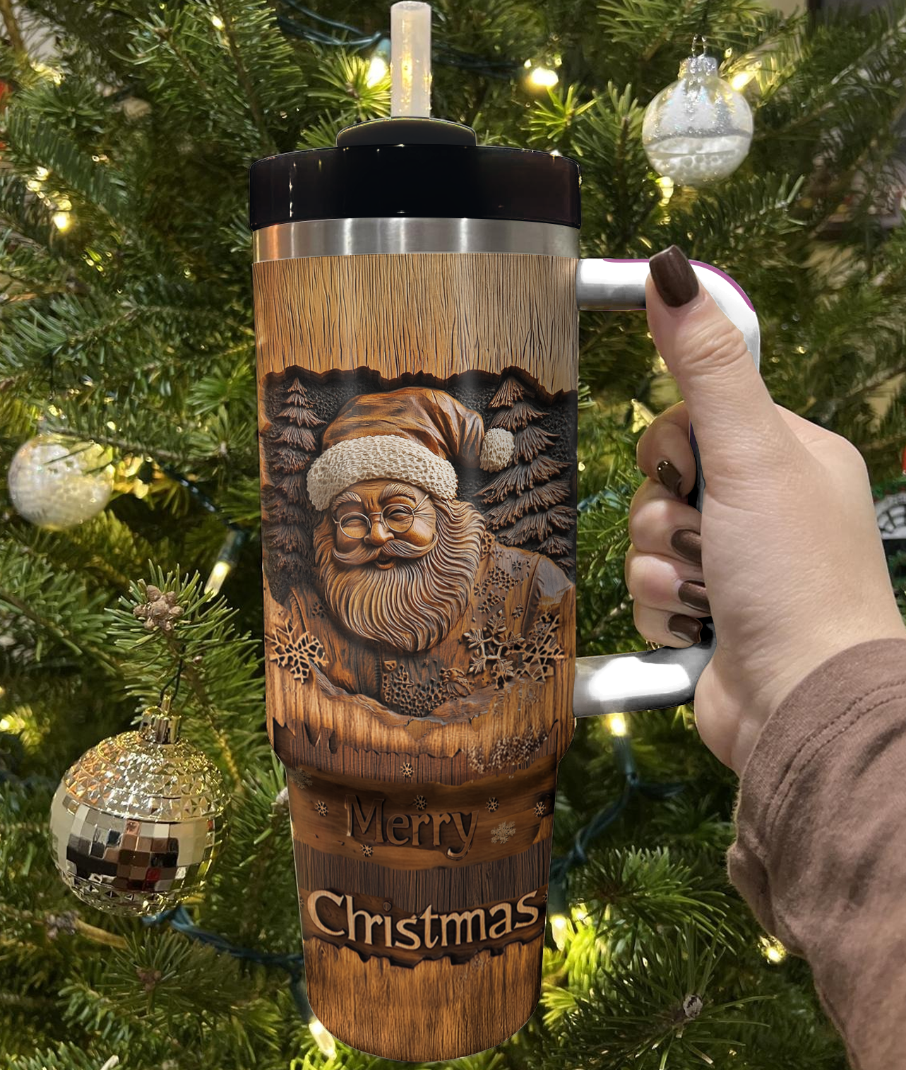 Old World Santa Christmas Custom Stanley Cup 40 oz 30 oz Tumbler With HandleTVC2301502