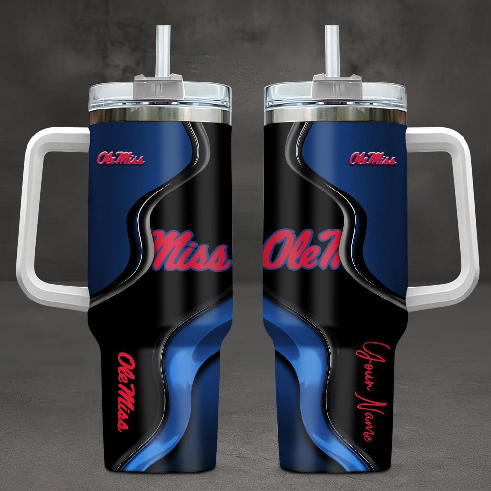 Ole Miss Rebels NCAA Custom Stanley Cup 40 oz 30 oz Tumbler With HandleTVC2301101
