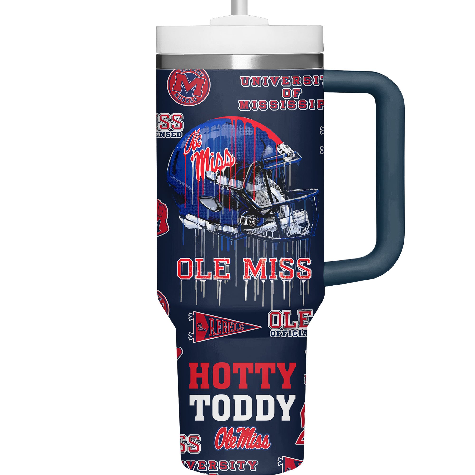 Ole Miss Rebels NCAA Custom Stanley Cup 40 oz 30 oz Tumbler With HandleTVC2301510 - Image 3