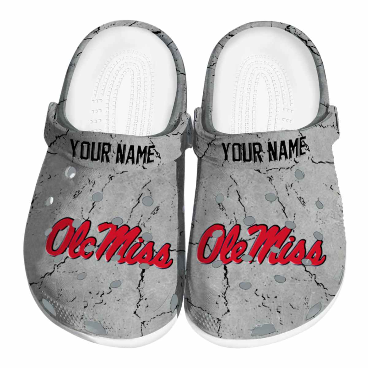 Ole Miss Rebels NCAA Sport Crocs Crocband Clogs Shoes Comfortable For Men Women and Kids