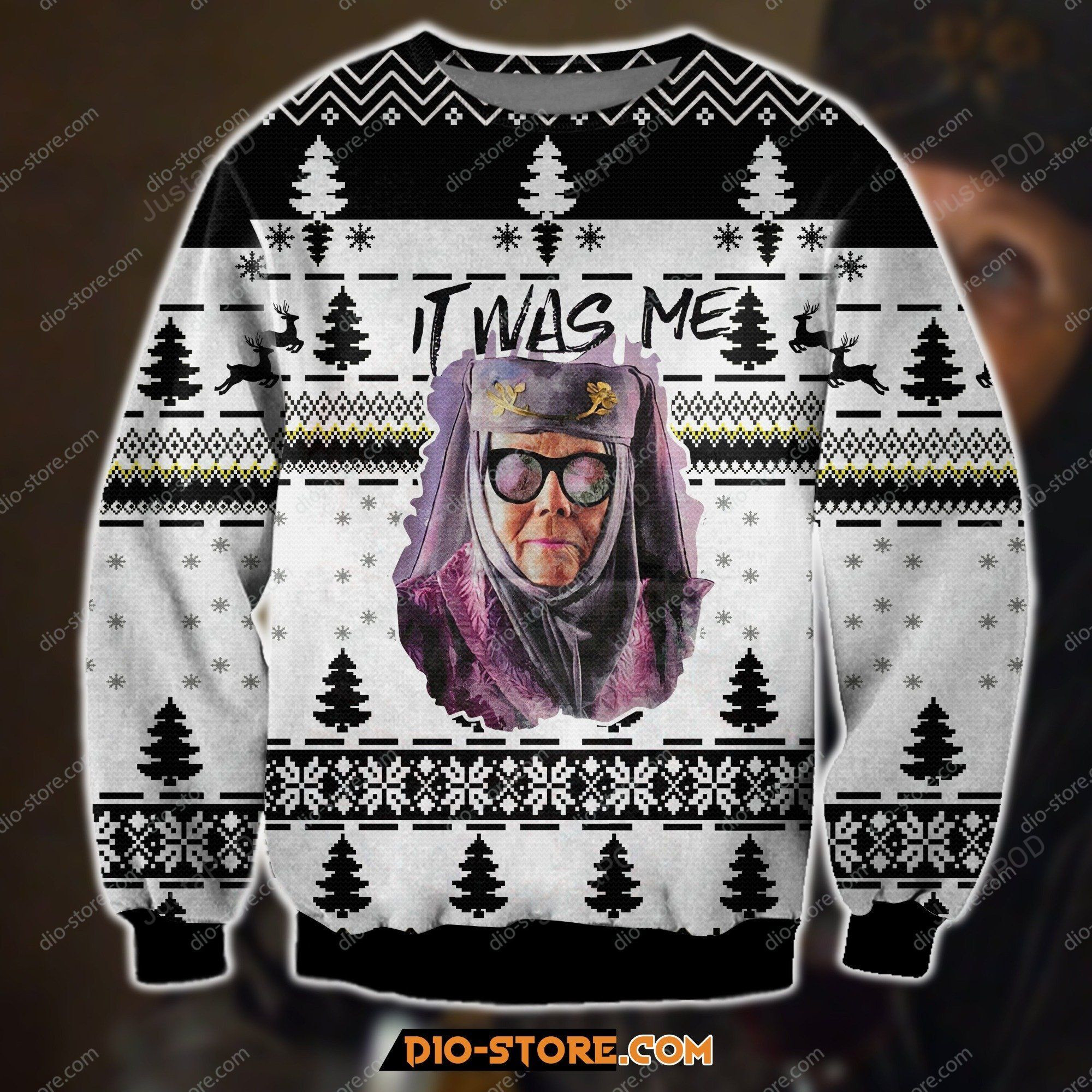 Olenna Tyrell It Was Me Ugly Christmas Sweater Adult 3D Funny Matching for family