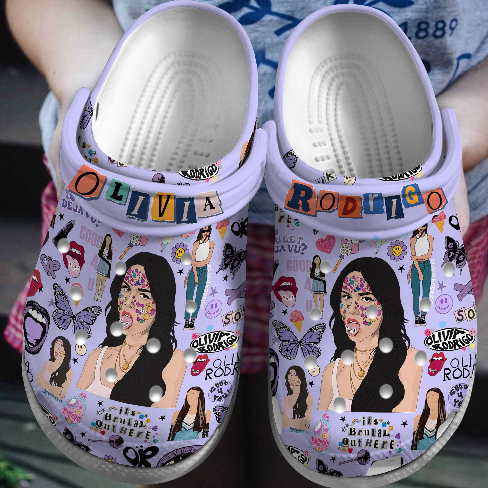Olivia Rodrigo Music Crocs Crocband Clogs Shoes Comfortable For Men Women and Kids