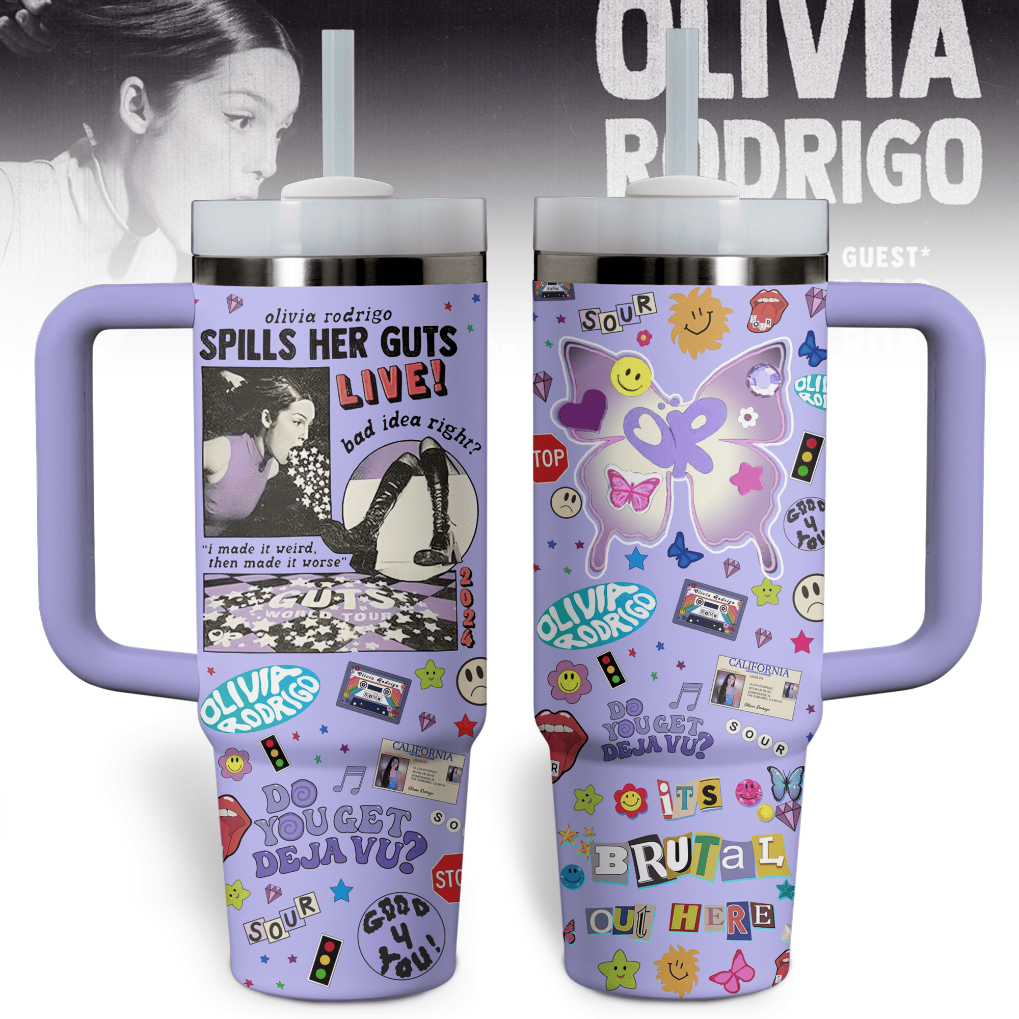 Olivia Rodrigo Music Custom Stanley Cup 40 oz 30 oz Tumbler With HandleTVC2301524
