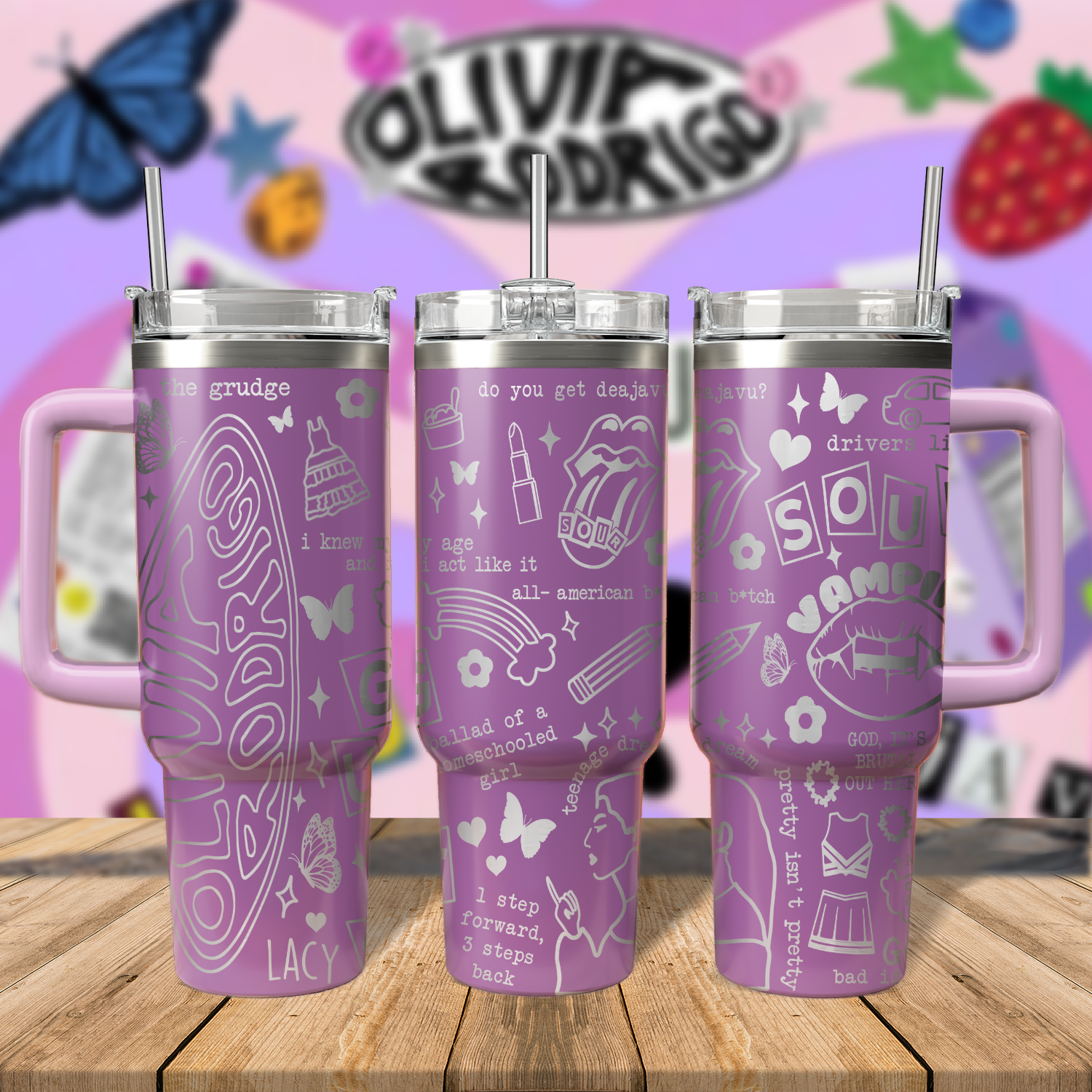 Olivia Rodrigo Music Custom Stanley Cup 40 oz 30 oz Tumbler With HandleTVC2301539