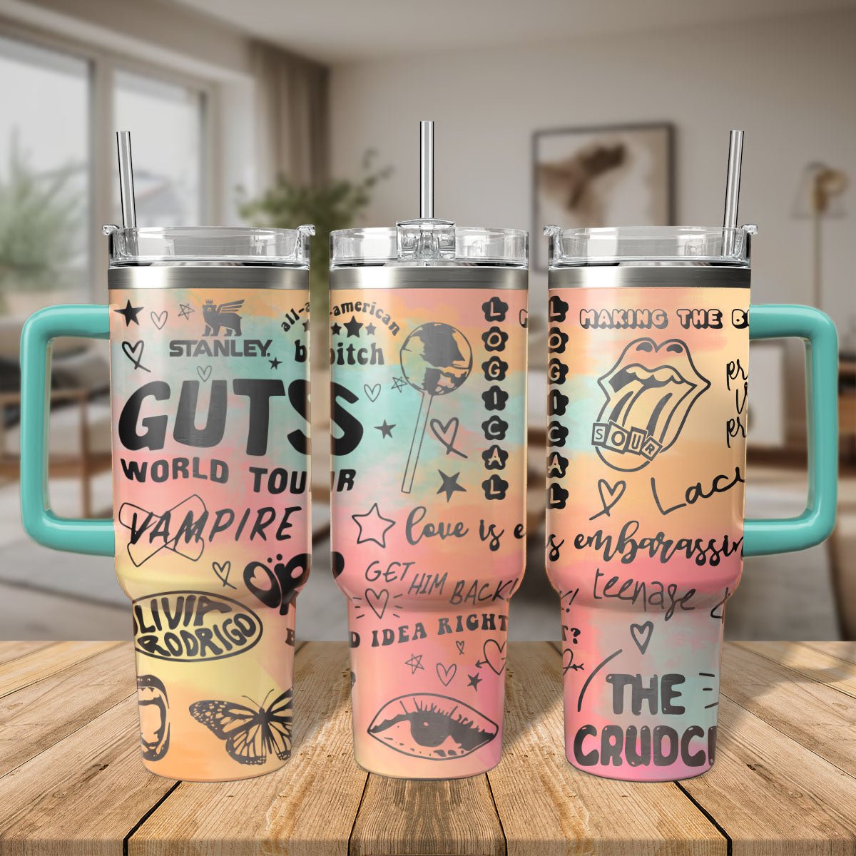Olivia Rodrigo Music Custom Stanley Cup 40 oz 30 oz Tumbler With HandleTVC2301539