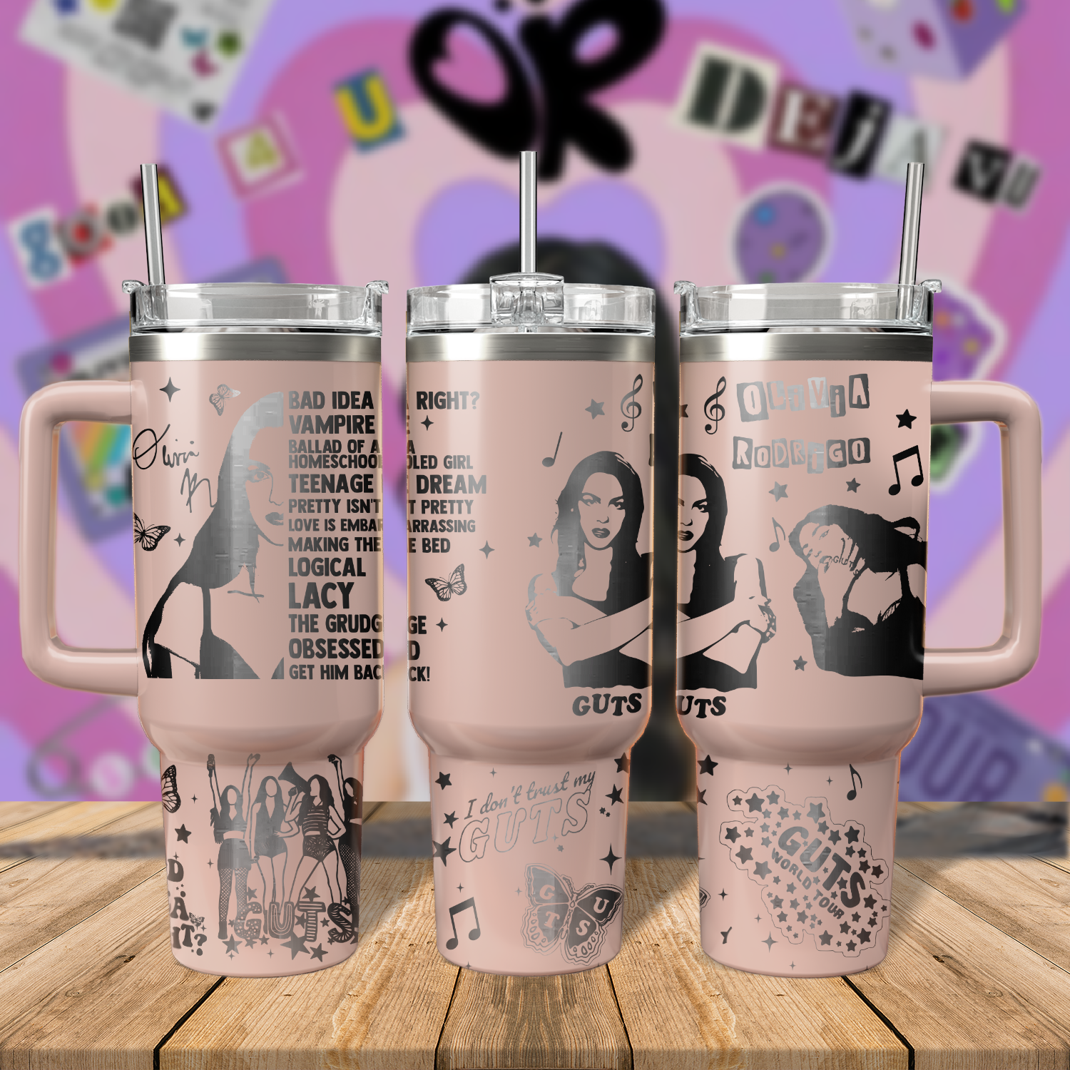 Olivia Rodrigo Music Custom Stanley Cup 40 oz 30 oz Tumbler With HandleTVC2301803