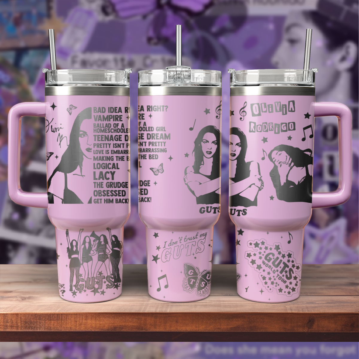 Olivia Rodrigo Music Custom Stanley Cup 40 oz 30 oz Tumbler With HandleTVC2301803