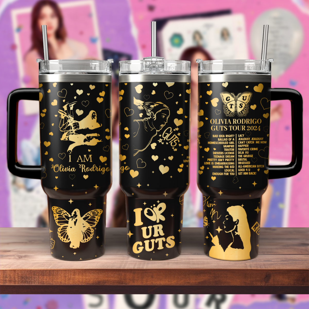 Olivia Rodrigo Music Custom Stanley Cup 40 oz 30 oz Tumbler With HandleTVC2301803