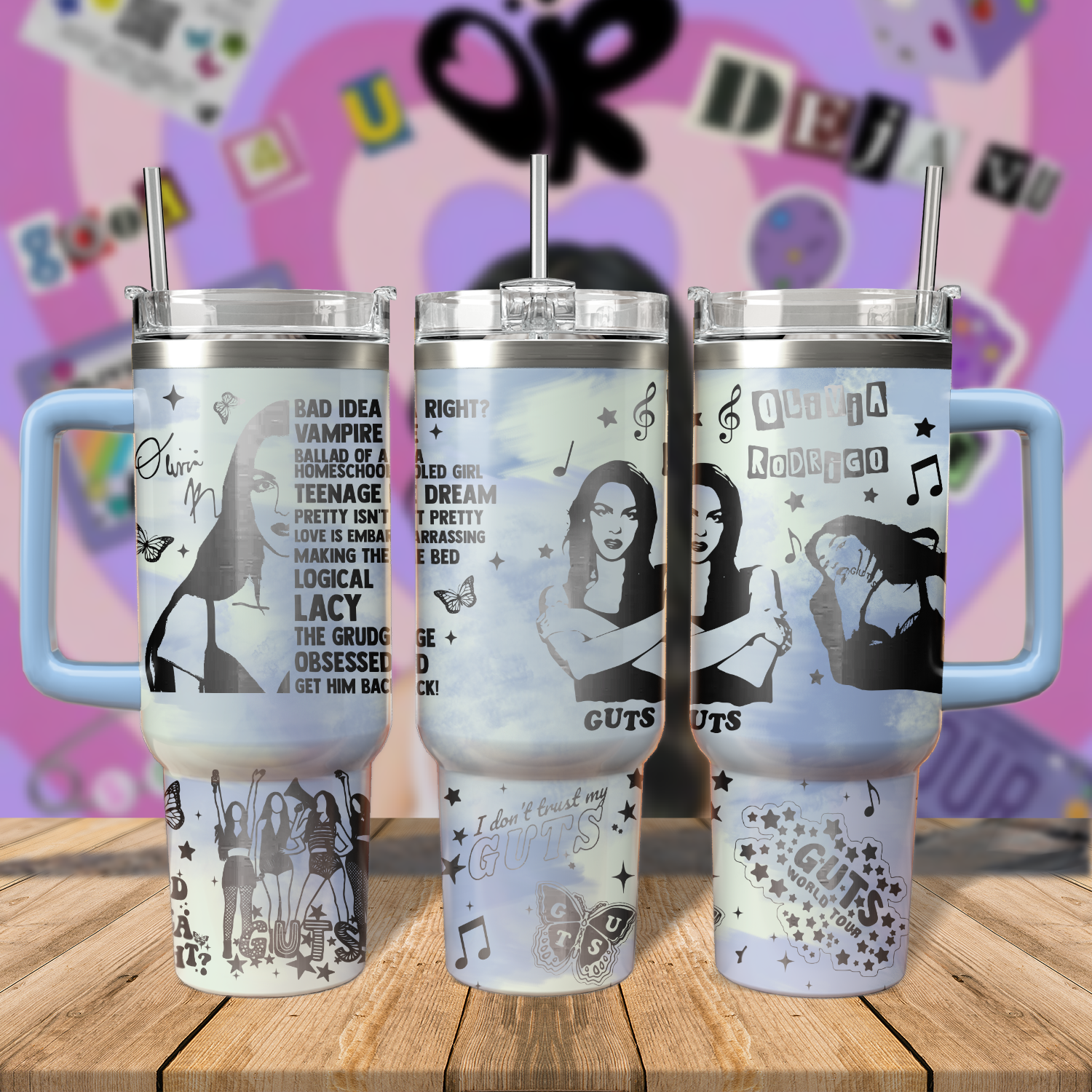 Olivia Rodrigo Music Custom Stanley Cup 40 oz 30 oz Tumbler With HandleTVC2301803