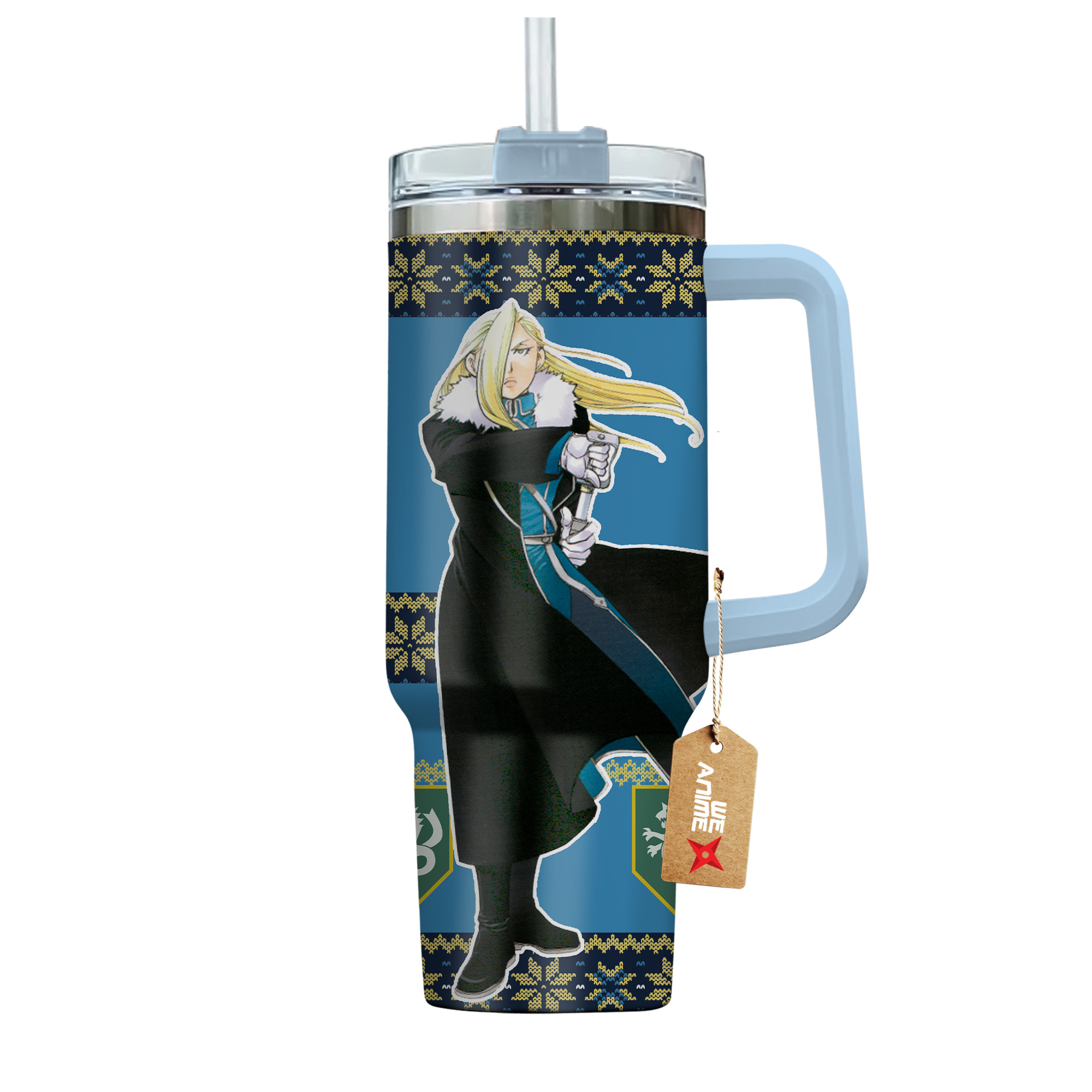 Olivier Mira Armstrong Fullmetal Alchemist Anime Custom Stanley Cup 40 oz 30 oz Tumbler With HandleTVC2301166 - Image 4