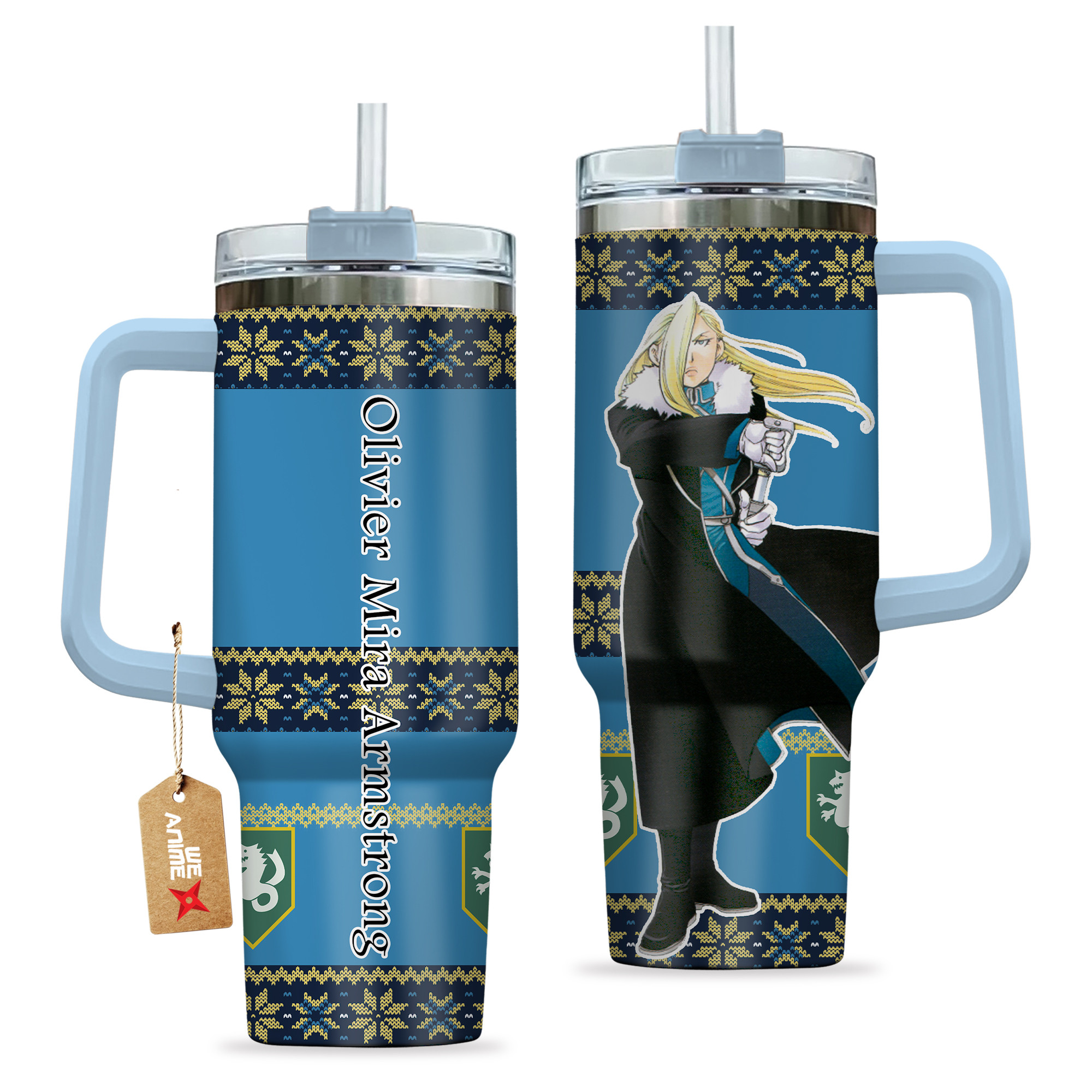 Olivier Mira Armstrong Fullmetal Alchemist Anime Custom Stanley Cup 40 oz 30 oz Tumbler With HandleTVC2301166 - Image 2