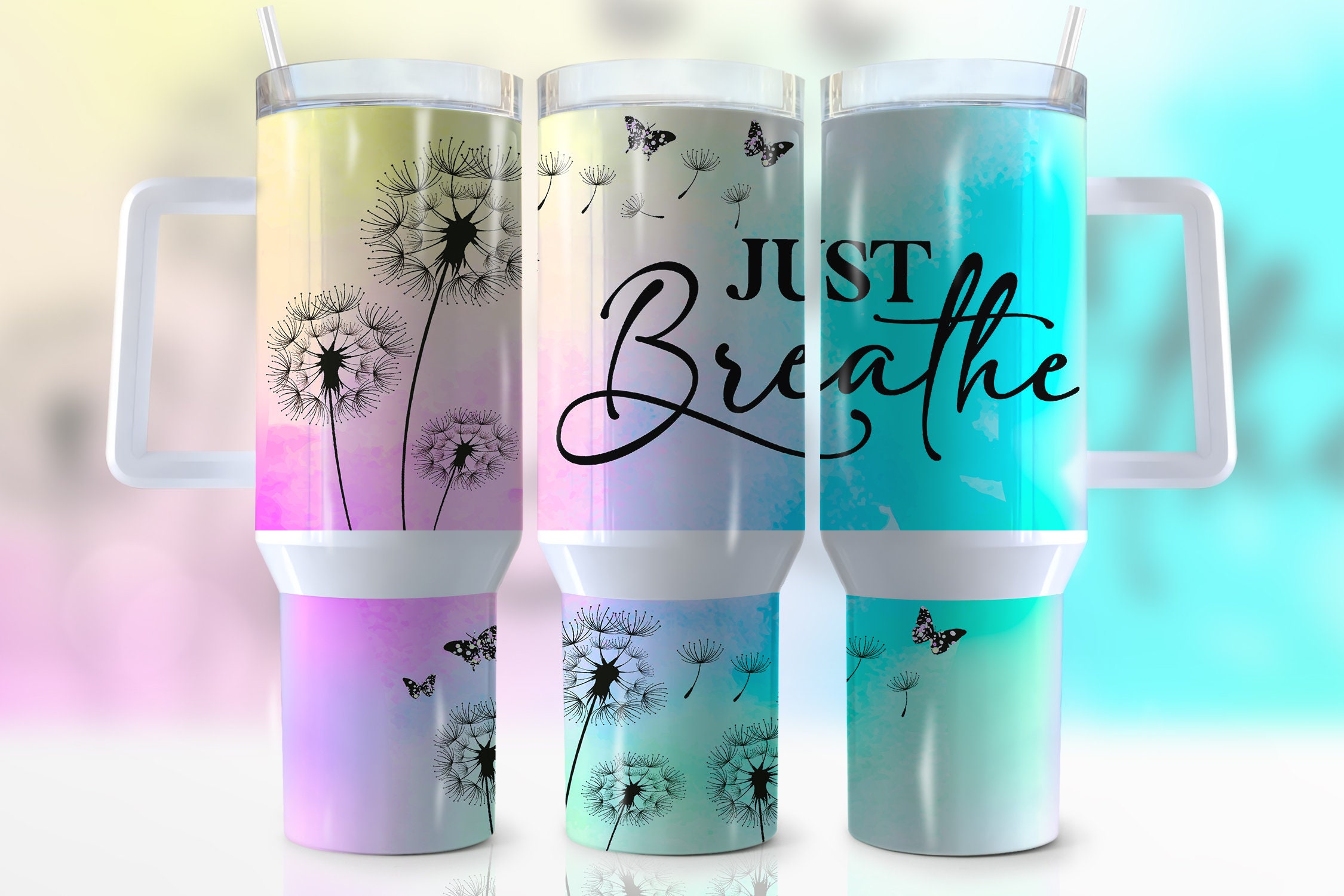 Ombre Dandelions Custom Stanley Cup 40 oz 30 oz Tumbler With HandleTVC2301949