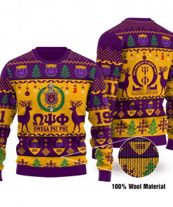 Omega Psi Phi Limited Edition Ugly Christmas Sweater Adult 3D Funny Matching for family