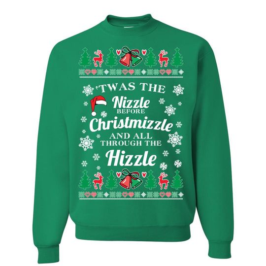 OnCoast 'Twas The Nizzle Before Christmizzle and All Through | Ugly Christmas Sweater - Image 12