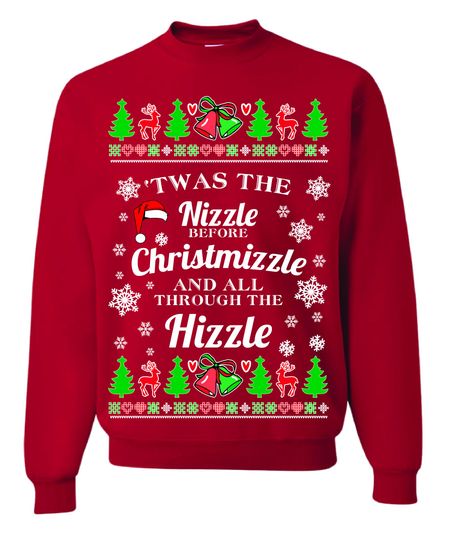 OnCoast 'Twas The Nizzle Before Christmizzle and All Through | Ugly Christmas Sweater - Image 13