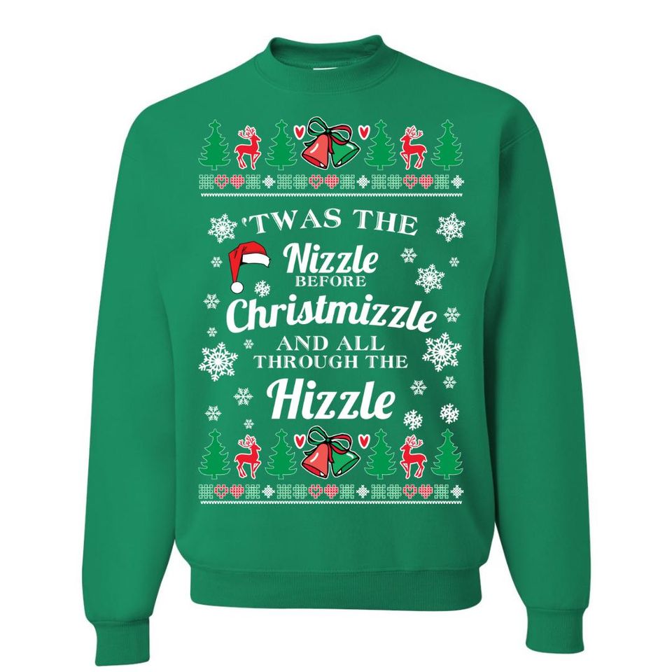 OnCoast 'Twas The Nizzle Before Christmizzle and All Through | Ugly Christmas Sweater - Image 3