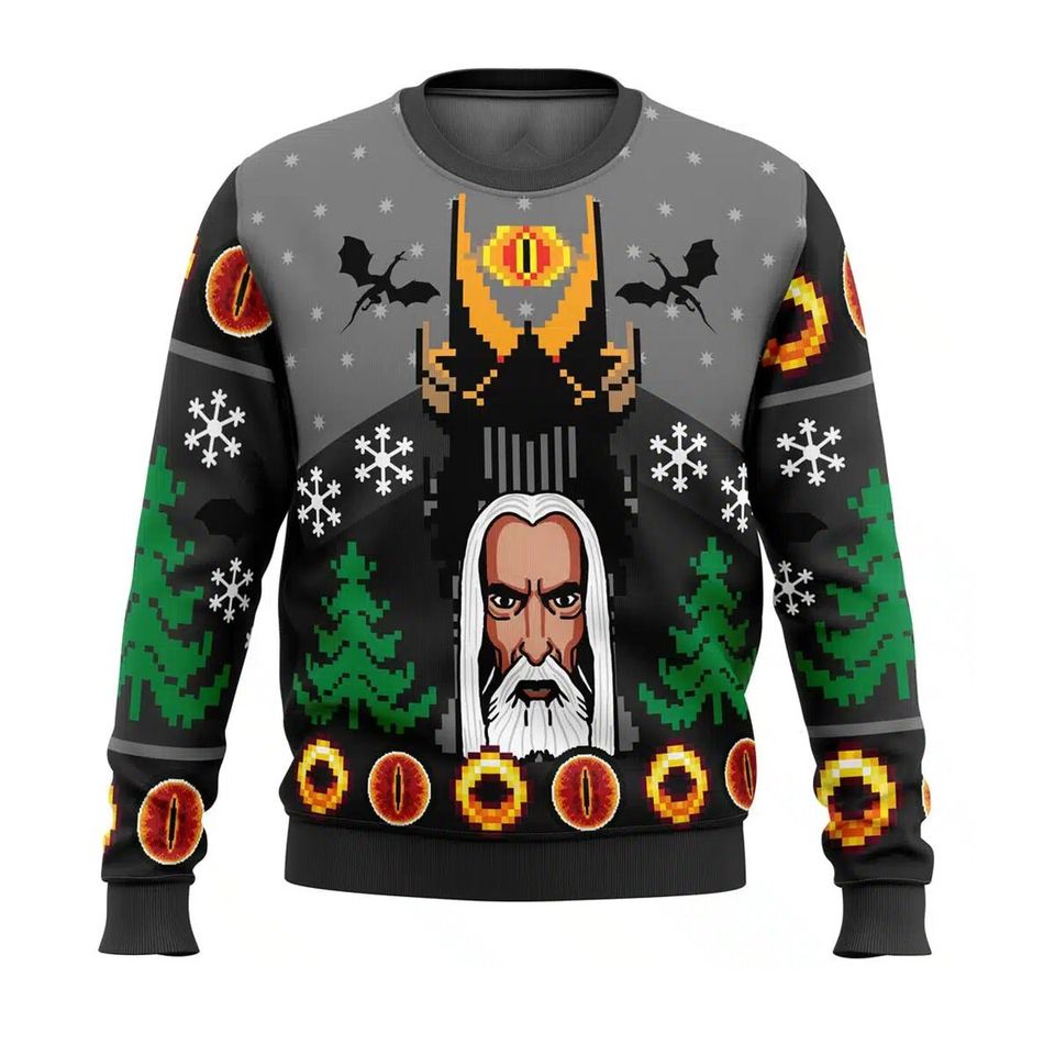 One Christmas to Rule Them All LOTR Ugly Christmas Sweater