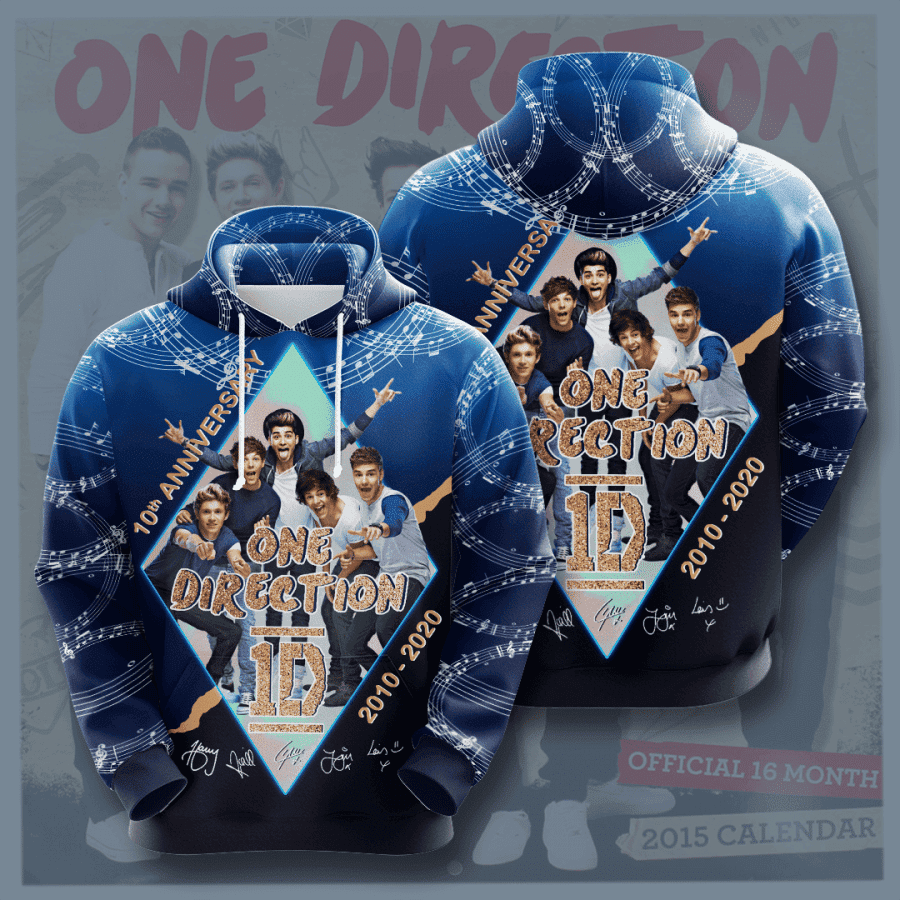 One Direction 3D All Over Print Hoodie, Zip Hoodie