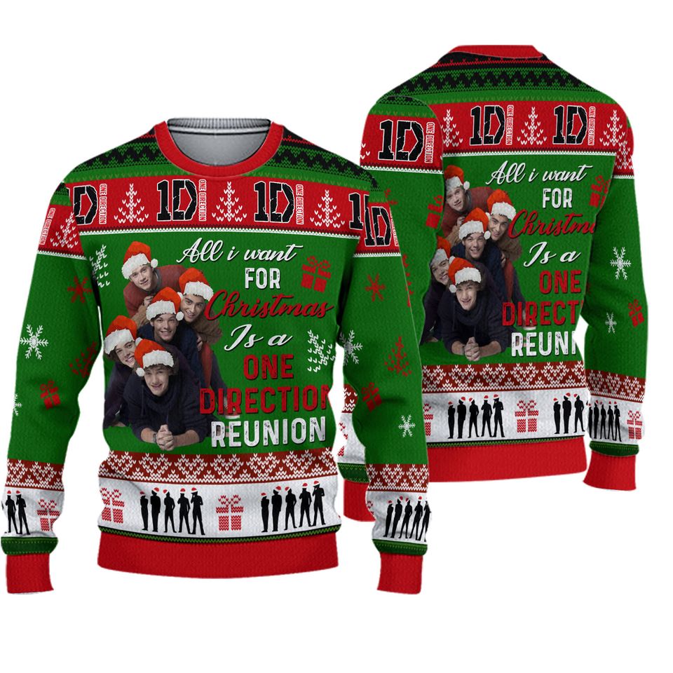One Direction All I Want For Christmas Is  2024 3D Sweater