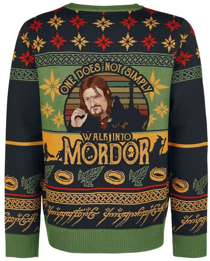 One Does Not Simply Walking Into Mordor Ugly Christmas Sweater Adult 3D Funny Matching for family