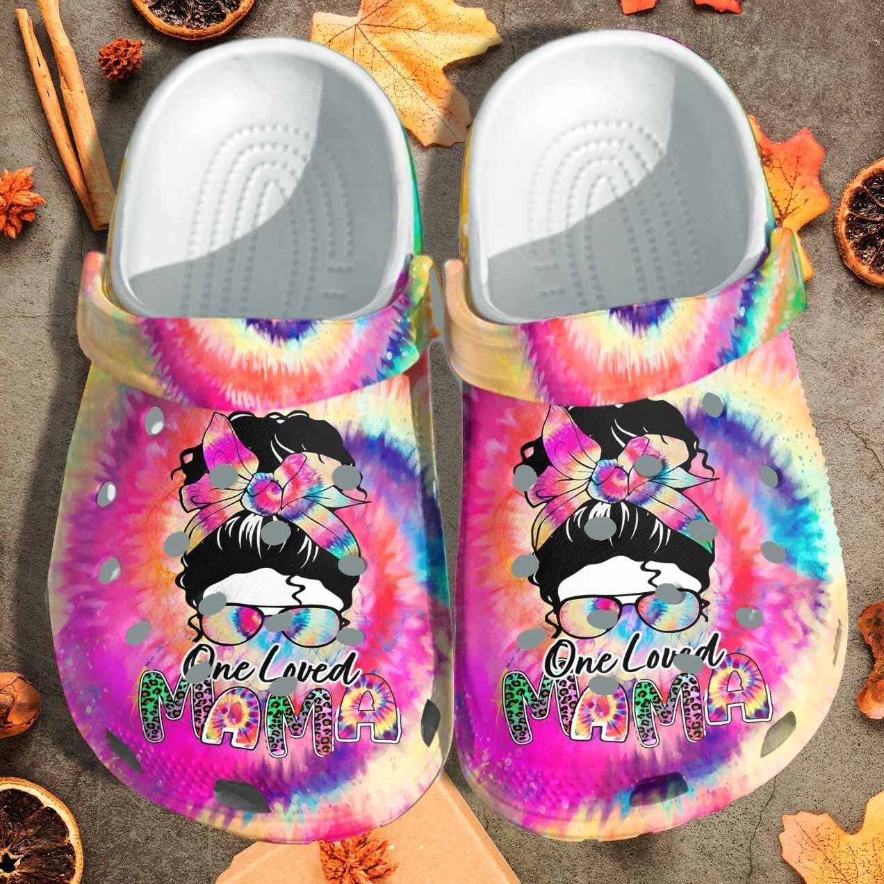 One Loved Mama Custom Shoes Clogs Birthday Gift For Women Girl Mom Daughter