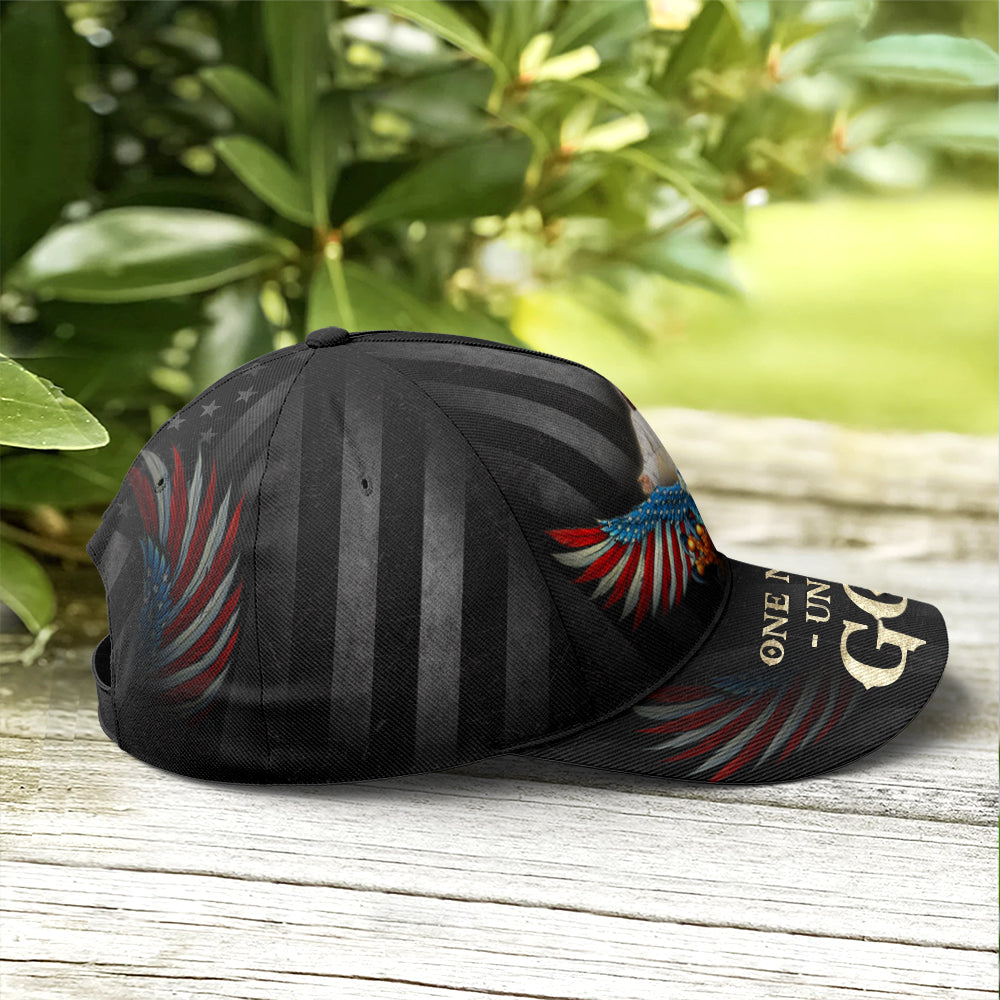 One Nation Under God America Eagle Baseball Cap Trucker Hats Custom Hats Gifts For Men & Women