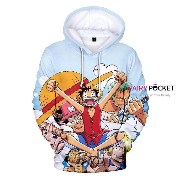 One Piece 3D All Over Print Hoodie, Zip Hoodie