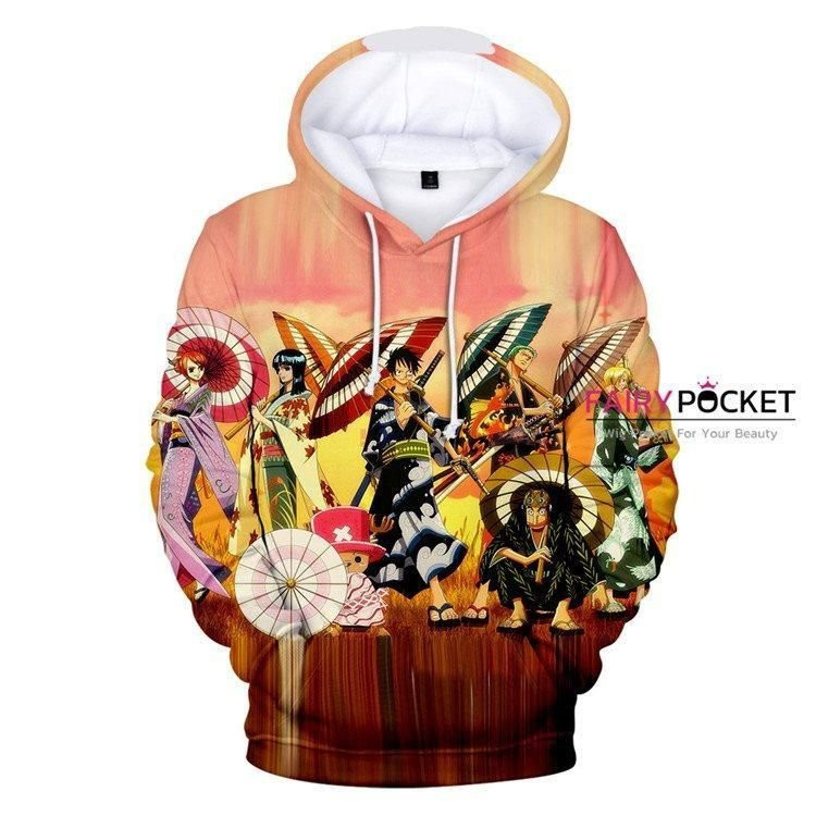 One Piece 3D All Over Print Hoodie, Zip Hoodie