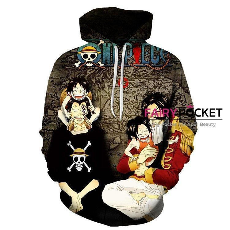 One Piece 3D All Over Print Hoodie, Zip Hoodie