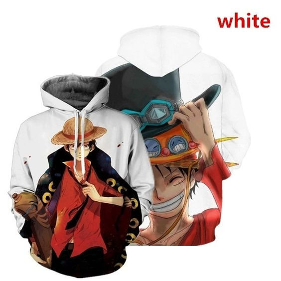 One Piece 3D All Over Print Hoodie, Zip Hoodie