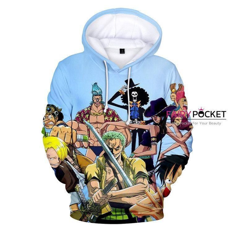 One Piece 3D All Over Print Hoodie, Zip Hoodie