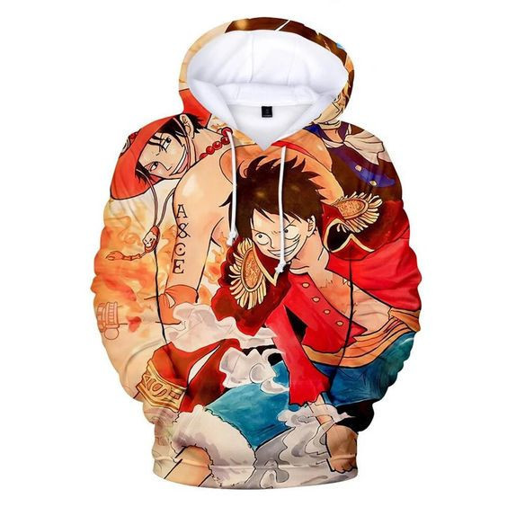 One Piece 3D All Over Print Hoodie, Zip Hoodie