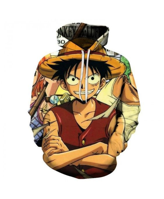 One Piece 3D All Over Print Hoodie, Zip Hoodie