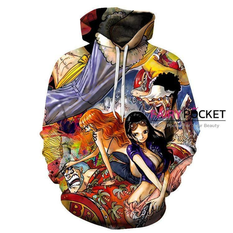 One Piece All in One 3D All Over Print Hoodie, Zip Hoodie