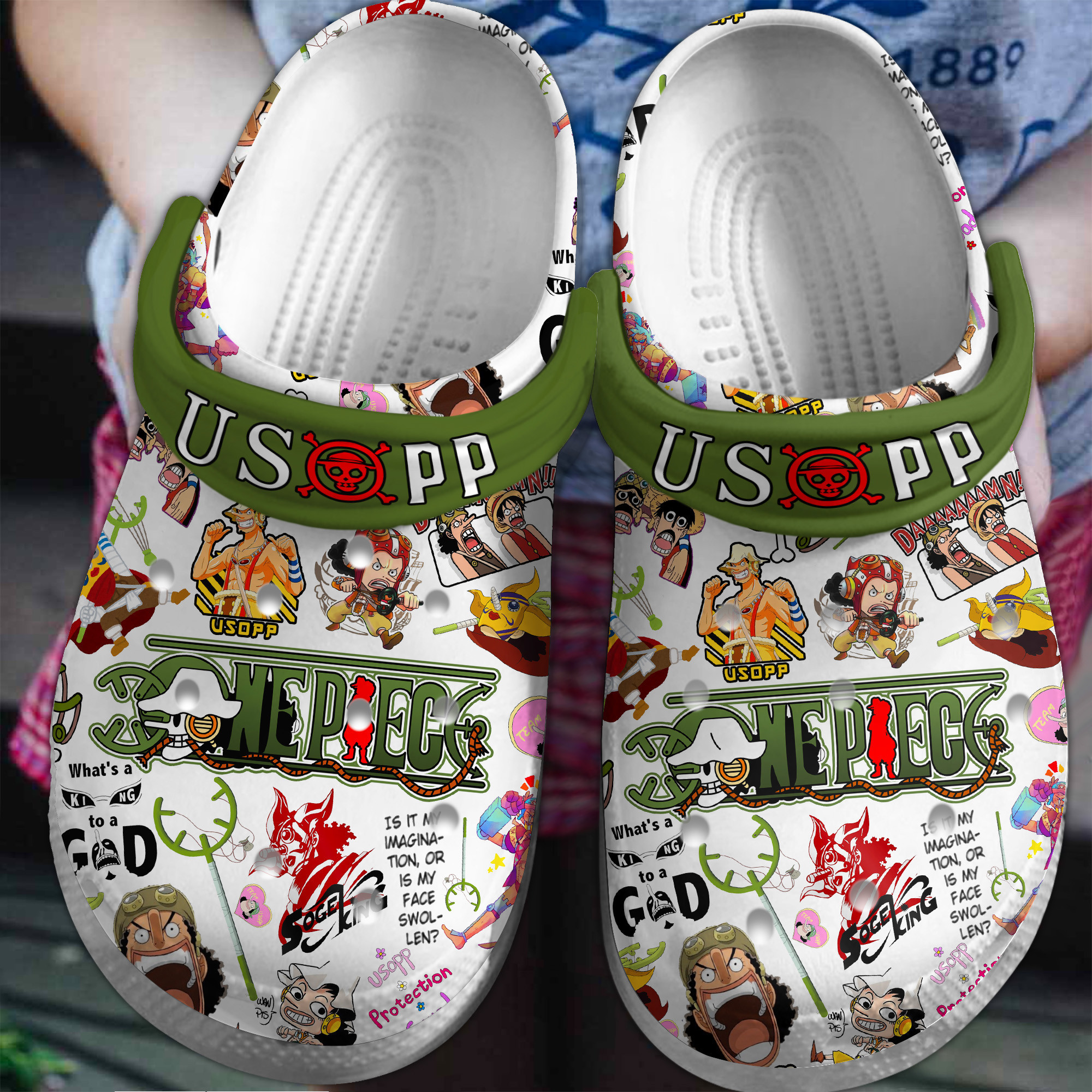 One Piece Anime Crocs Crocband Clogs Shoes Comfortable For Men Women and Kids