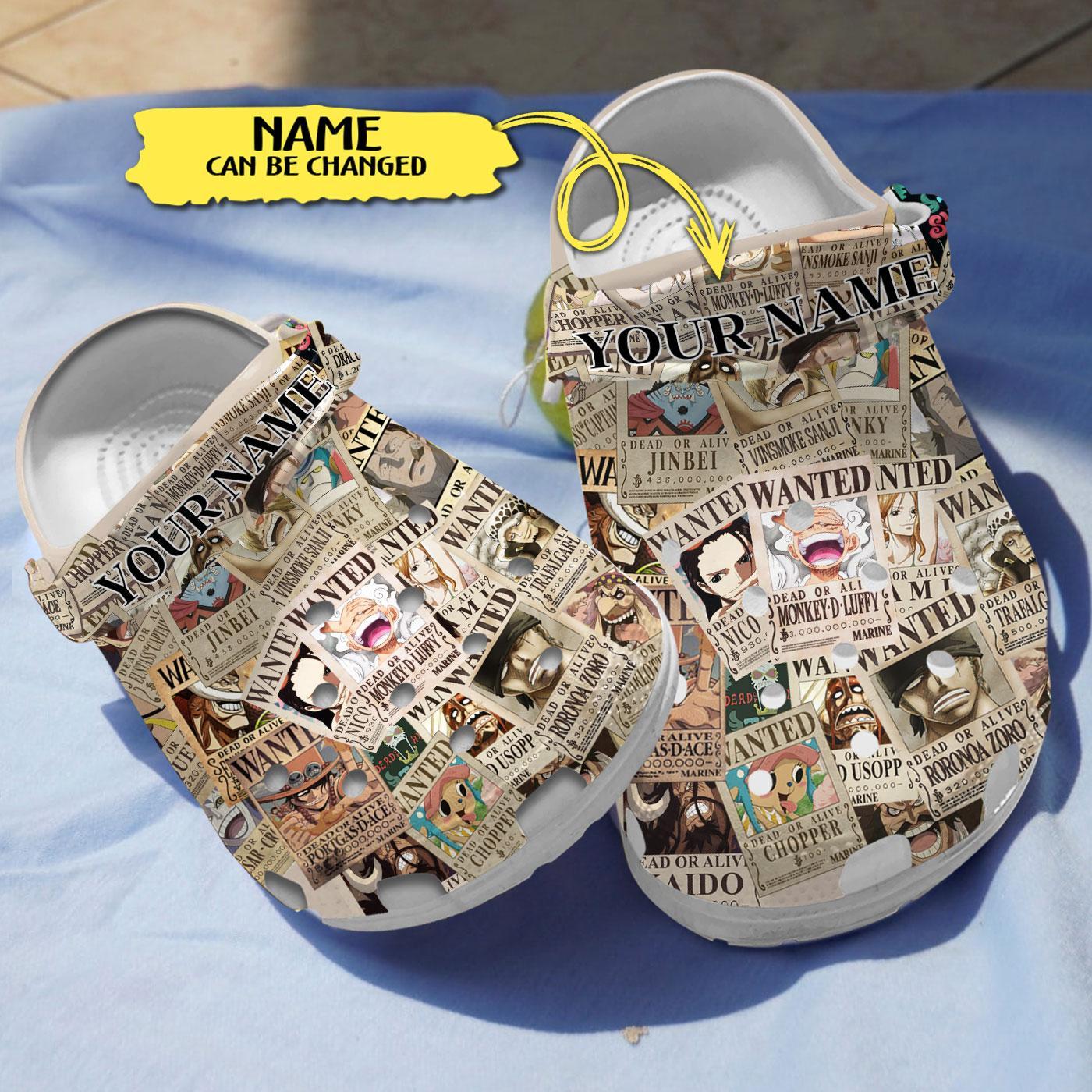 One Piece Anime Crocs Crocband Clogs Shoes Comfortable For Men Women and Kids