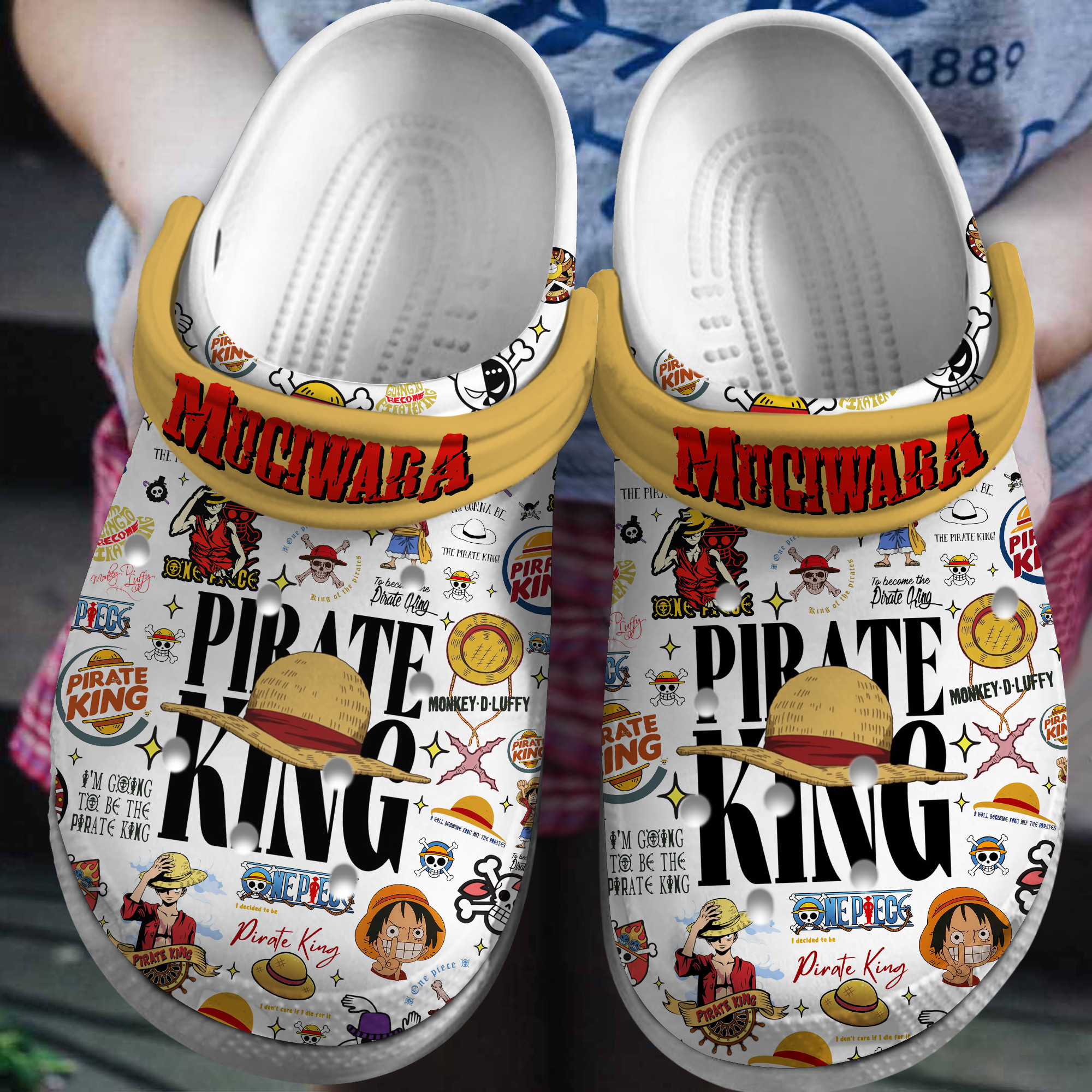 One Piece Anime Crocs Crocband Clogs Shoes Comfortable For Men Women and Kids