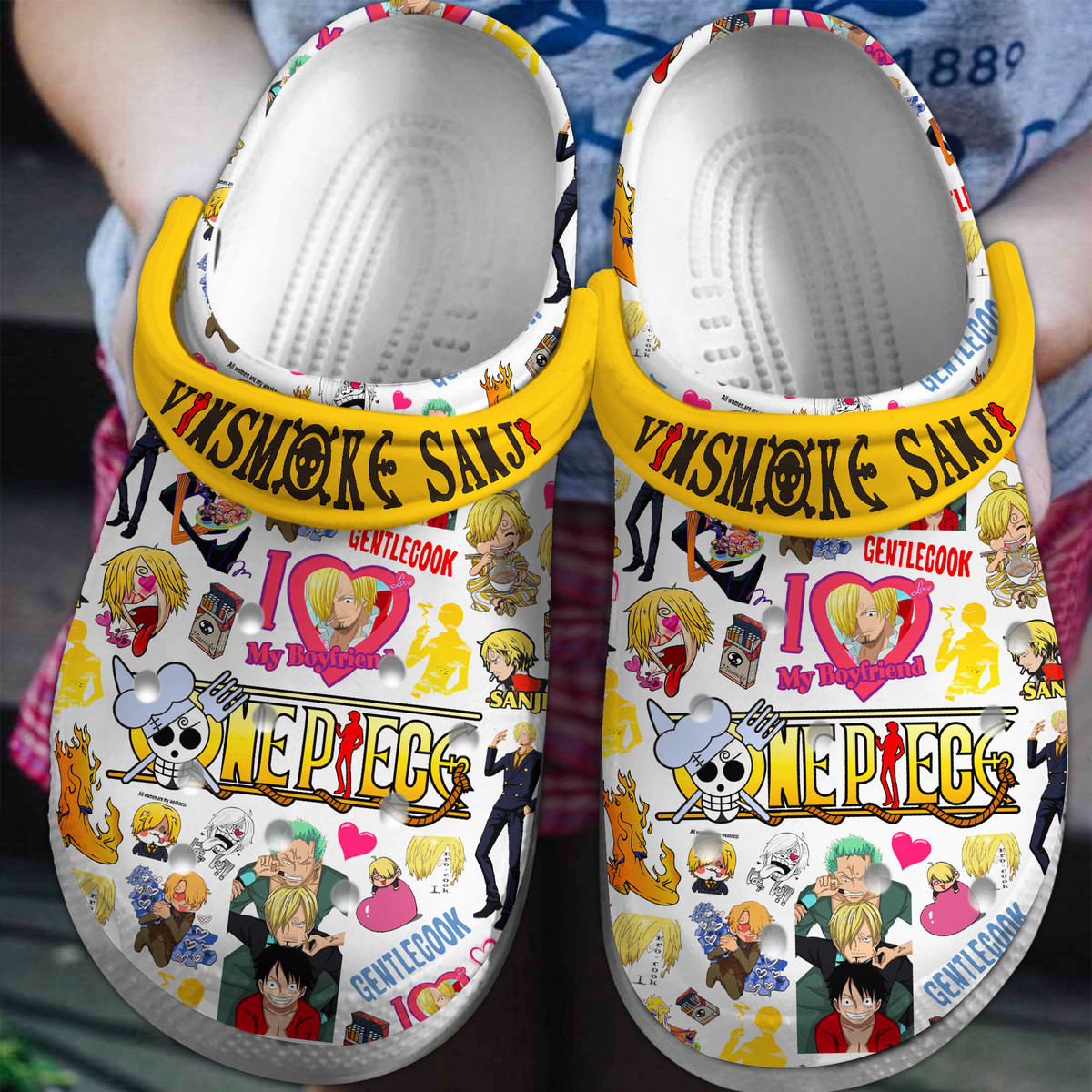 One Piece Anime Crocs Crocband Clogs Shoes Comfortable For Men Women and Kids