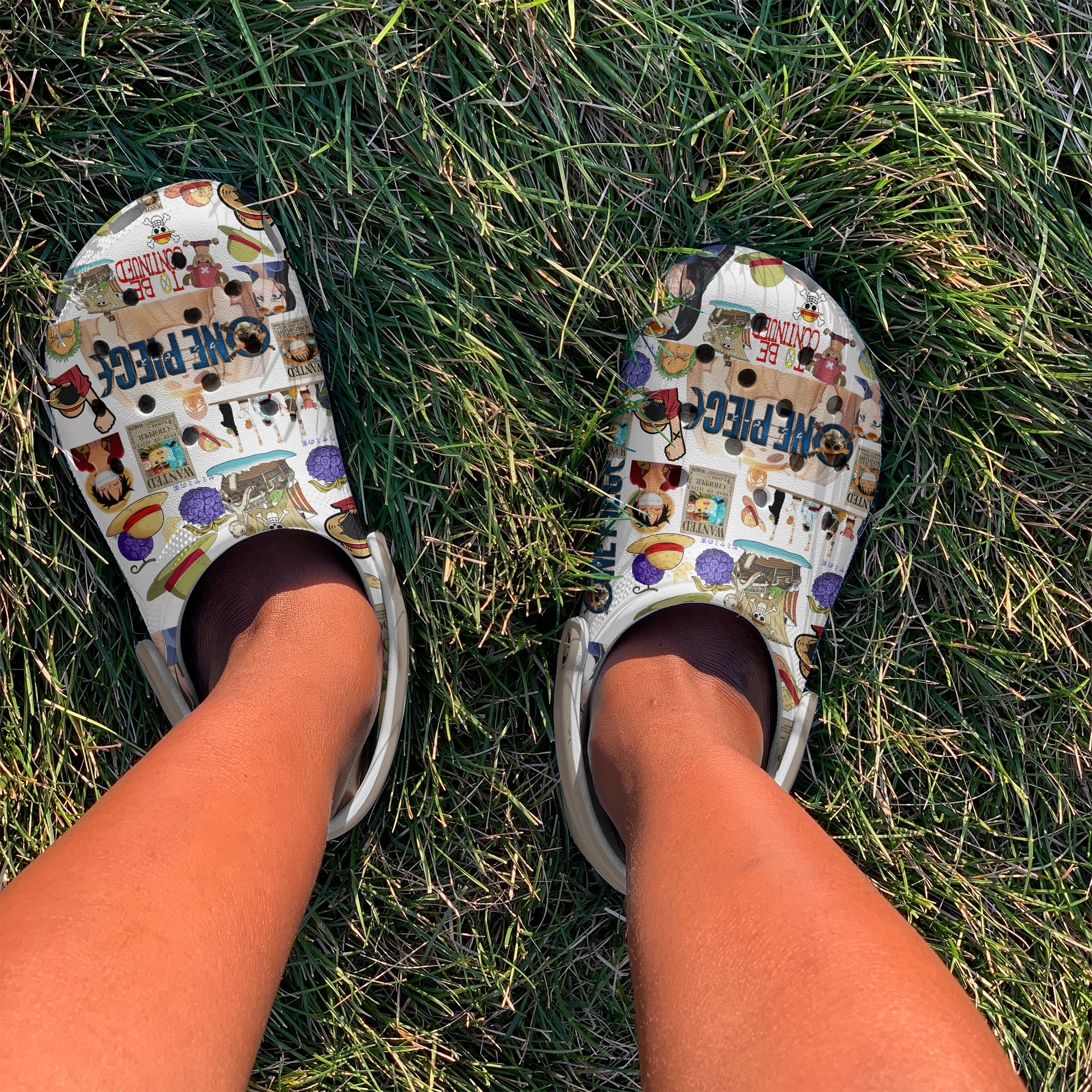 One Piece Anime Crocs Crocband Clogs Shoes Comfortable For Men Women and Kids - Image 3