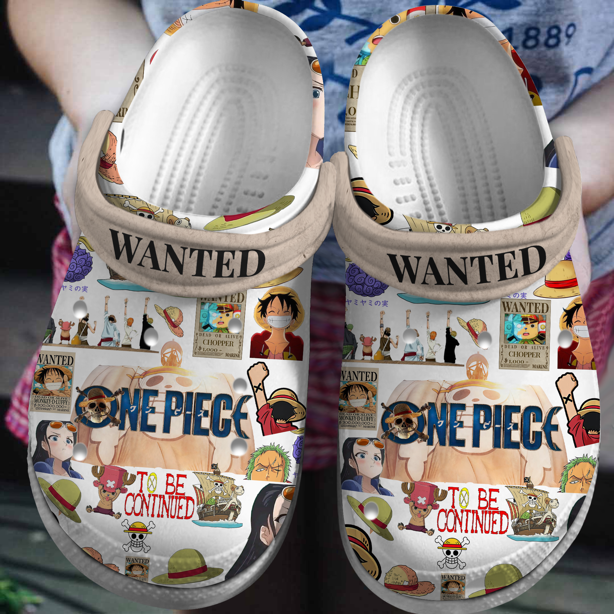 One Piece Anime Crocs Crocband Clogs Shoes Comfortable For Men Women and Kids