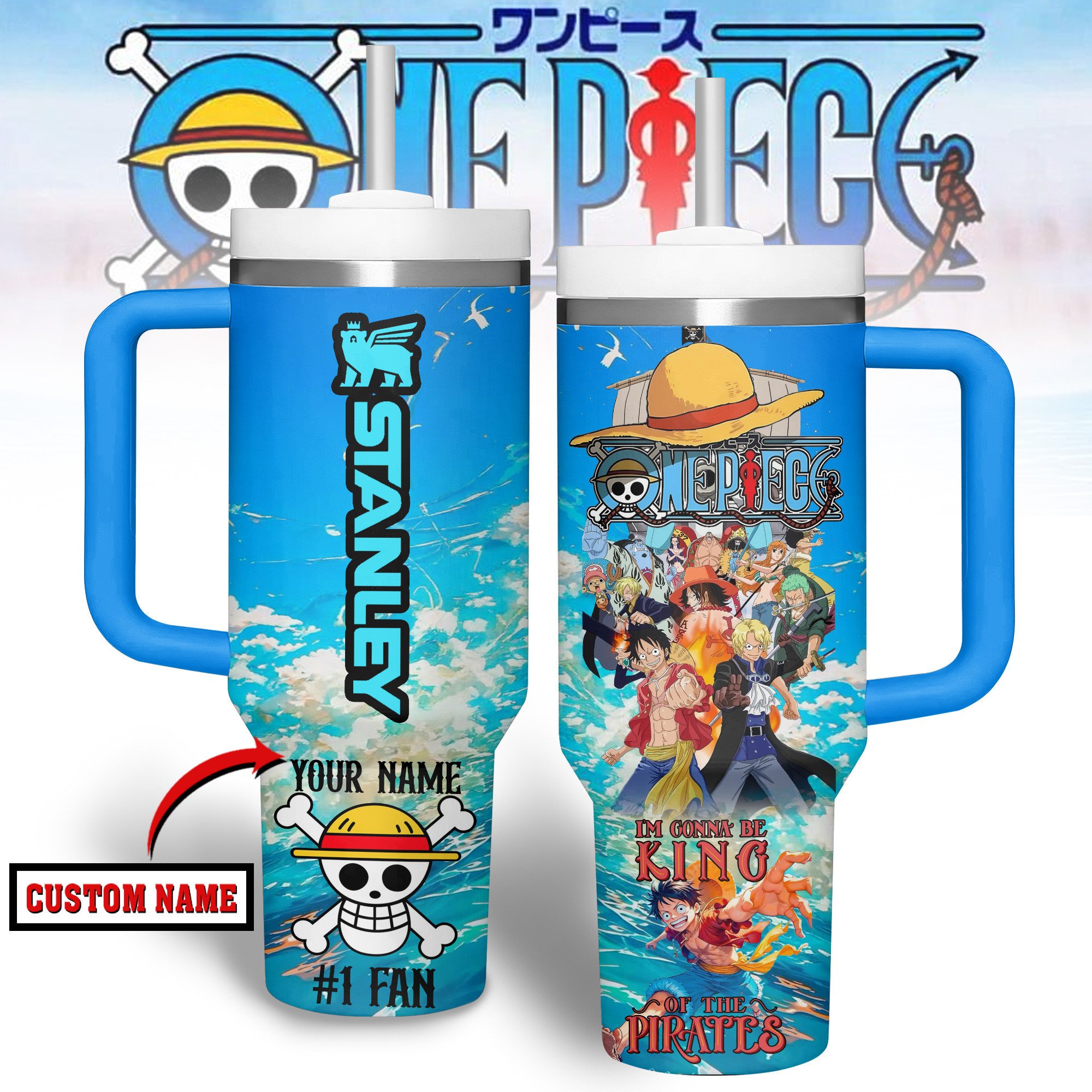 One Piece Anime Custom Stanley Cup 40 oz 30 oz Tumbler With HandleTVC2301242