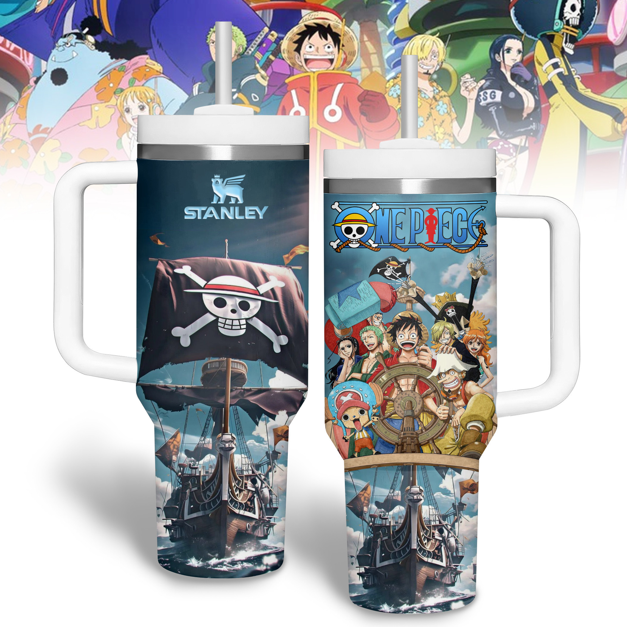 One Piece Anime Custom Stanley Cup 40 oz 30 oz Tumbler With HandleTVC2301341
