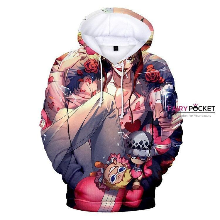 One Piece Corazon 3D All Over Print Hoodie, Zip Hoodie