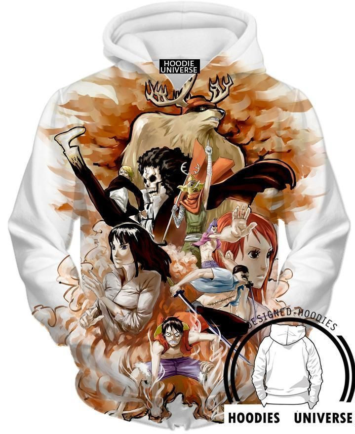 One piece Full Crew 3D All Over Print Hoodie, Zip Hoodie