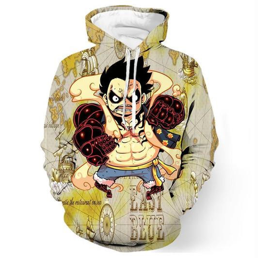 One Piece Luffy Gear 3D All Over Print Hoodie, Zip Hoodie