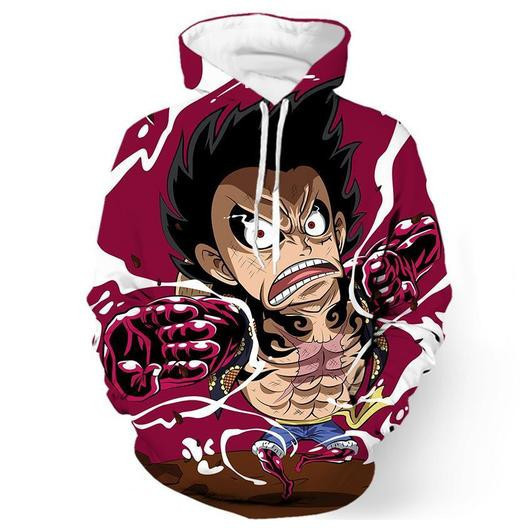 One Piece Luffy Gear 3D All Over Print Hoodie, Zip Hoodie