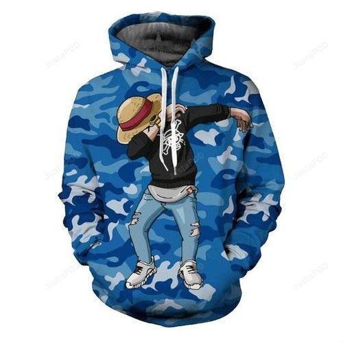 One Piece Luffy Style 3D All Over Print Hoodie, Zip Hoodie