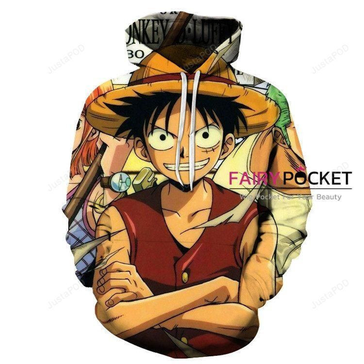 One Piece Monkey D. Luffy 3D All Over Print Hoodie, Zip Hoodie