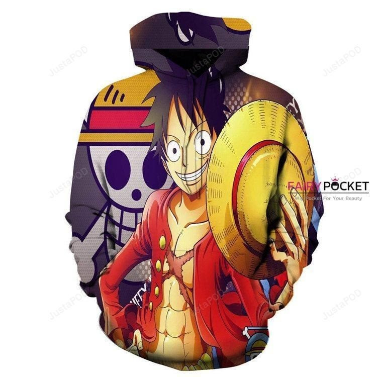 One Piece Monkey D. Luffy 3D All Over Print Hoodie, Zip Hoodie