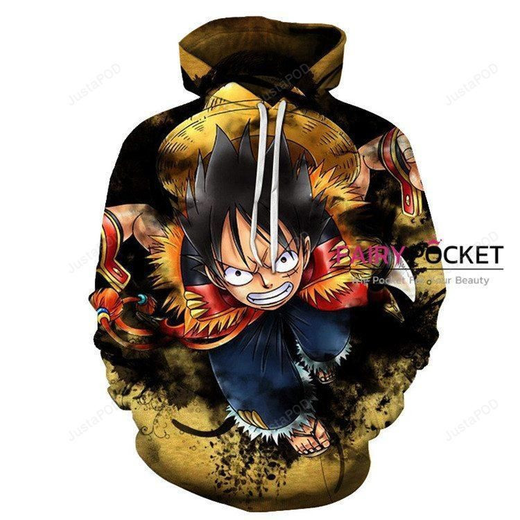 One Piece Monkey D. Luffy 3D All Over Print Hoodie, Zip Hoodie